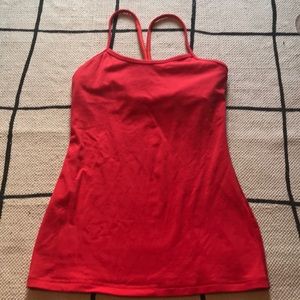 Lululemon Red Power Y tank